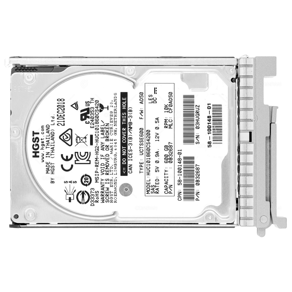 UCS-HD600G10KS4K  CISCO HDD 600GB 10K SAS 12G 2.5" SFF FOR CISCO C220 M4